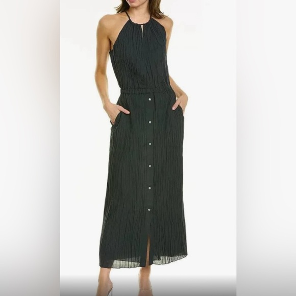 THEORY Size S dark slate colored sundress in excellent condition. Fully lined - Picture 2 of 7